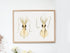 wood frame love heart squid printed wall art